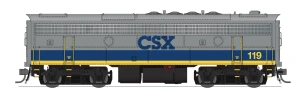 Broadway Limited ~ HO Scale ~ EMD F7B ~ CSX #119 ~ DCC Sound ~ 10542