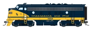 Broadway Limited ~ HO Scale ~ EMD F7A ~ Chesapeake & Ohio #7003 ~ DCC Sound ~ 10552