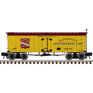 Atlas ~ HO Scale ~ 36' Wood Reefer ~ Armour Packing Co. ~ Kansas City #3891 ~ 20008478