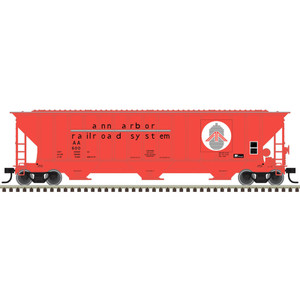 Atlas ~ HO Scale ~ Trainman ~ Thrall 4750 3-Bay Covered Hopper ~ Ann Arbor #600 ~ 20008331