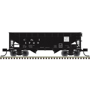 Atlas ~ HO Scale ~ Trainman ~ 2-Bay Offset Side Hopper ~ Cambria & Indiana #1729 ~ 20008492