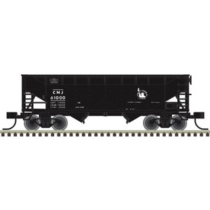 Atlas ~ HO Scale ~ Trainman ~ 2-Bay Offset Side Hopper ~ Jersey Central #61073 ~ 20008497