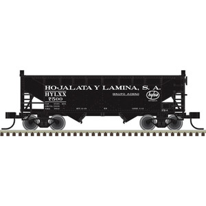 Atlas ~ HO Scale ~ Trainman ~ 2-Bay Offset Side Hopper ~ Hojalata y Lamina S.A. #7518 ~ 20008512
