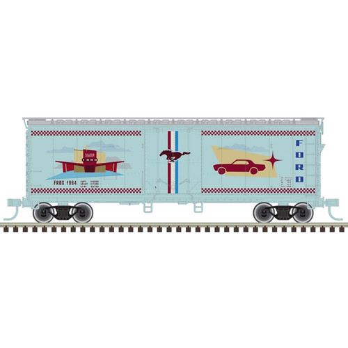 Atlas ~ HO Scale ~ Trainman ~ 40' Plug Door Box Car ~ Ford Mustang #1973 ~ 20008365