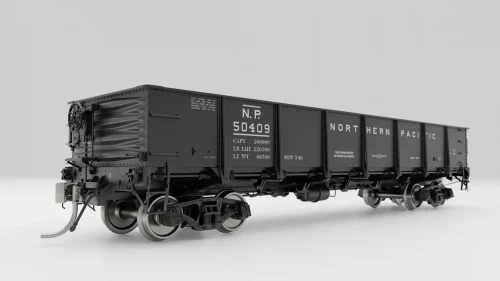 Rapido ~ HO Scale ~ 40' Drop Bottom Gondola ~ 1966 Scheme ~ Northern Pacific #58388 ~ 163007A