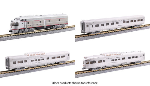 Kato ~ N Scale ~ Lighted California Zephyr E8A ~ 4 Unit Starter Series Set ~ Chicago, Burlington & Quincy ~ DCC Silent ~ 106-058-DCC-1
