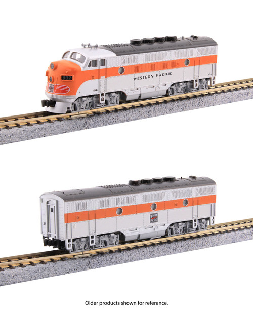 Kato ~ N Scale ~ F3A / F3B Locomotive Set ~ Western Pacific #801/801B ~ DC ~ 106-0307