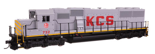 Walthers Mainline ~ HO Scale ~ EMD SD60 Spartan Cab ~ Kansas City Southern #732 ~ Standard DC ~ 910-9766