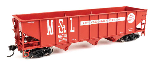Walthers Mainline ~ HO Scale ~ 70-Ton AAR 3-Bay Open Hopper ~ Minneapolis & St. Louis #66716 ~ 910-56713