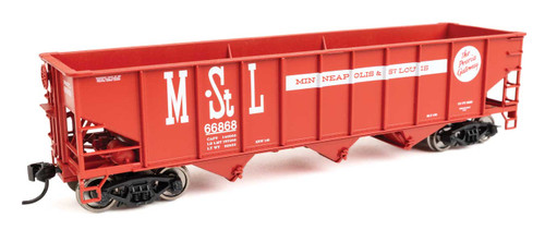 Walthers Mainline ~ HO Scale ~ 70-Ton AAR 3-Bay Open Hopper ~ Minneapolis & St. Louis #66743 ~ 910-56715