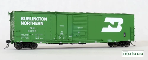 Moloco ~ HO Scale ~ St. Cloud built F 6-70 ~ 50' XM Combo 14-0 Boxcar ~ Great Northern #36295 (BN Repaint) ~ 70536