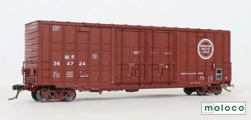 Moloco ~ HO Scale ~ ACF 50' Hi-cube Ext. Post Waffle Boxcar ~ Missouri Pacific #364699 ~ 60005