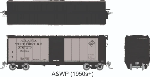 Rapido ~ HO Scale ~ AAR 40' Boxcar ~ Atlanta & West Point #37348 ~ 1011006A