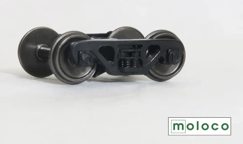 Moloco ~ HO Scale ~ 70 Ton Ride Control FB Trucks with Wheelsets ~ Semi-Scale Tread ~ 1 Pair ~ TR-4088