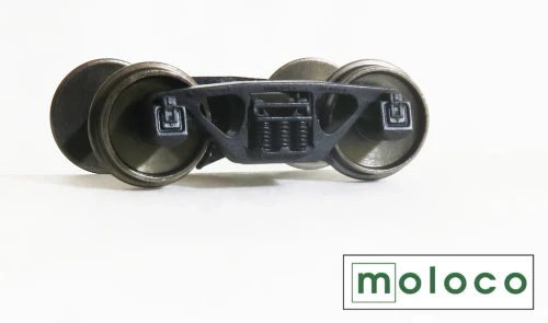 Moloco ~ HO Scale ~ 70 Ton Barber S-2-C FB Trucks with Wheelsets ~ Standard Tread ~ 1 Pair ~ TR-7110