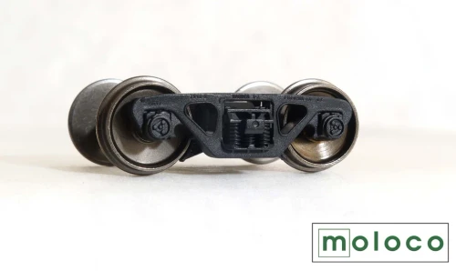 Moloco ~ HO Scale ~ Barber S-2-C HS-6 Snubber RB Trucks with Wheelsets ~ Standard Tread ~ TR-9110