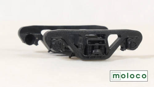 Moloco ~ HO Scale ~ 100 Ton Barber S-2-C Hydrosox Snubber RB, Sideframes, Brake Beams & Screws ~ 3 Pairs ~ TRK103