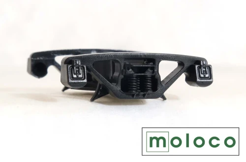 Moloco ~ HO Scale ~ 70 Ton Barber S-2-A FB Trucks Sideframes, Brake Units & Screws / Washers ~ 3 Pairs ~ TRK6