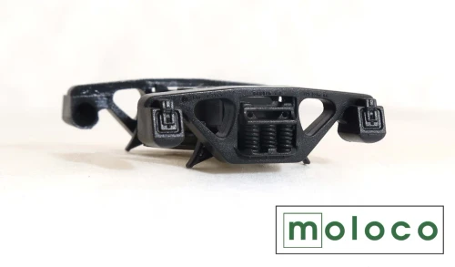 Moloco ~ HO Scale ~ 70 Ton Barber S-2-C FB Trucks Sideframes, Brake Units & Screws / Washers ~ 3 Pairs ~ TRK7