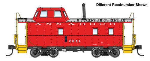 WalthersProto ~ HO Scale ~ Wabash Streamlined Caboose ~ Ann Arbor #2843 ~ 920-103615