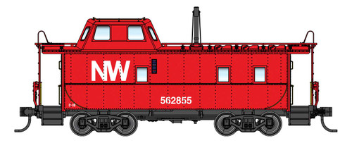 WalthersProto ~ HO Scale ~ Wabash Streamlined Caboose ~ Norfolk & Western #562855 ~ 920-103622