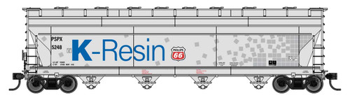 Walthers Mainline ~ HO Scale ~ ACF 5250 4-Bay Centerflow Covered Hopper ~ Phillips 66 #5248 ~ 910-49238