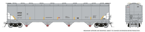 Rapido ~ HO Scale ~ Trinity 6221 Covered Hopper ~ 6-Pack ~ GATX GPLX ~ 136002