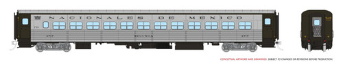 Rapido ~ HO Scale ~ Lighted ~ Hawker Siddeley RT-85 Mexico Coach ~ Nacionales de México #4772 ~ 1062032