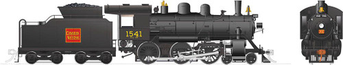 Rapido ~ HO Scale ~ H-6-g Steam Locomotive ~ Canadian National #1541 ~ DCC Sound ~ 603516