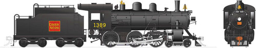 Rapido ~ HO Scale ~ H-6-g Steam Locomotive ~ Canadian National #1389 ~ DC Silent ~ 603013