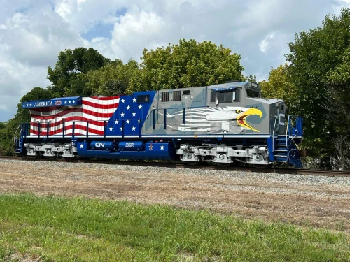 Broadway Limited ~ HO Scale ~ GE ES44AC ~ Canadian National #1776 ("Screaming Eagle" America250 Series) ~ DCC Sound & Smoke ~ 10822
