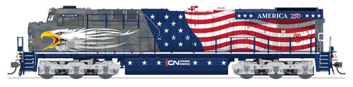 Broadway Limited ~ HO Scale ~ GE ES44AC ~ Canadian National #1776 ("Screaming Eagle" America250 Series) ~ DCC Sound & Smoke ~ 10822