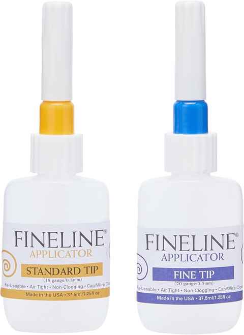 Fineline Applicator ~ 2-Pack ~ 18/20 Gauge Applicators ~ 1.25oz Bottles ~ 2024