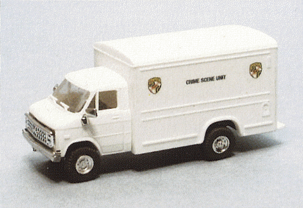 Trident Miniatures ~ HO Scale ~ Chevrolet Box Van ~ Maryland State Police ~ 90283