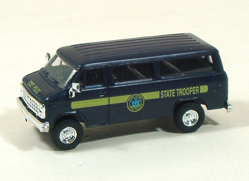 Trident Miniatures ~ HO Scale ~ Chevrolet Van ~ New York State Trooper ~ 90135