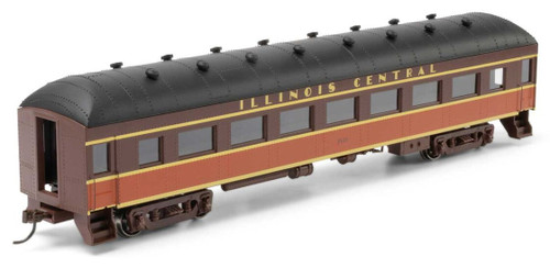 Athearn ~ HO Scale ~ Arch Roof Coach ~ Illinois Central IC #2121 ~ 73033