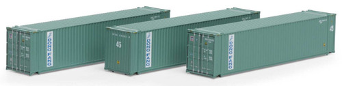 Athearn ~ N Scale ~ 45' Container ~ 3-Pack ~ Dong Fang ~ 17896