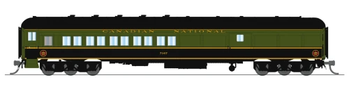 Broadway Limited ~ N Scale ~ Coach-Baggage Combine ~ Canadian National #7185 ~ 10798
