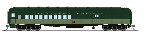 Broadway Limited ~ N Scale ~ Coach-Baggage Combine ~ Northern Pacific #1195 ~ 10800