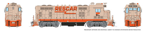 Rapido ~ HO Scale ~ CF7 with Square Cab ~ Rescar Companies #2535 ~ DCC Sound ~ 1017525