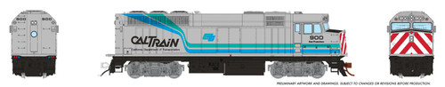 Rapido ~ HO Scale ~ F40PH ~ CalTrain #900 ~ DC ~ 1043007