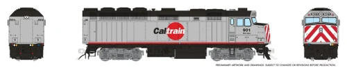 Rapido ~ HO Scale ~ F40PH-2CAT ~ CalTrain #915 ~ DC ~ 1043053