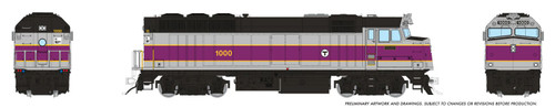 Rapido ~ HO Scale ~ F40PH ~ MBTA #1011 ~ DCC Sound ~ 1043518