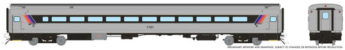 Rapido ~ HO Scale ~ Comet I Rebuilt Coach ~ NJ Transit #1721 ~ 1084044