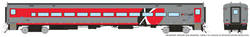Rapido ~ HO Scale ~ Comet II Commuter Coach ~ ConnDOT #503 ~ 1084003