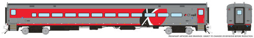 Rapido ~ HO Scale ~ Comet II Commuter Coach ~ ConnDOT #509 ~ 1084004