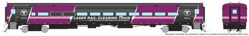 Rapido ~ HO Scale ~ Comet II Commuter Coach ~ MBTA #253 (Laser Train) ~ 1084022