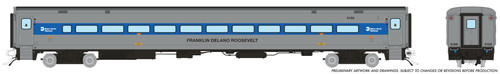 Rapido ~ HO Scale ~ Comet II Commuter Coach ~ MNCR #6188 (Franklin Delano Roosevelt) ~ 1084030