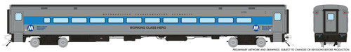 Rapido ~ HO Scale ~ Comet II Commuter Coach ~ MNCR #6175 (Working Class Hero) ~ 1084034