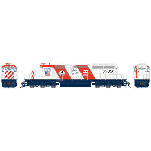 Athearn ~ HO Scale ~ SD40-2 ~ Burlington Northern #1876 (Bicentennial) ~ DC ~ 3732